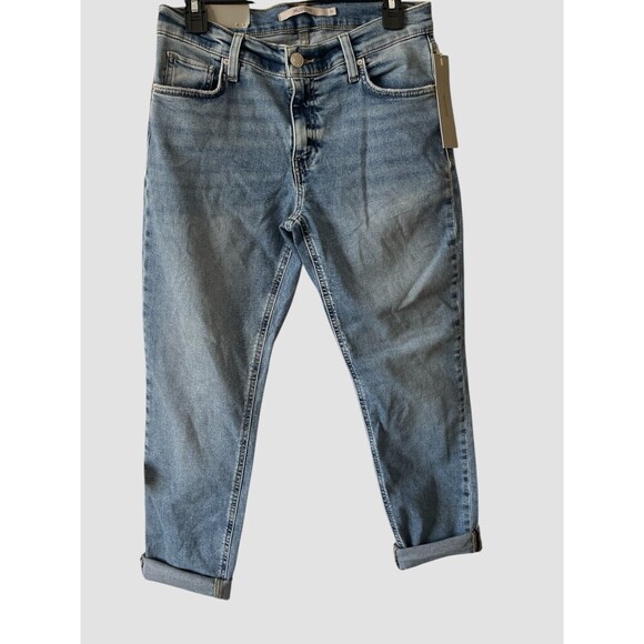 Hudson Lana Slim Boyfriend Rolled Cuff Ankle Jeans Denim Women’s Size 27 NWT - Picture 3 of 10